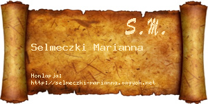Selmeczki Marianna névjegykártya